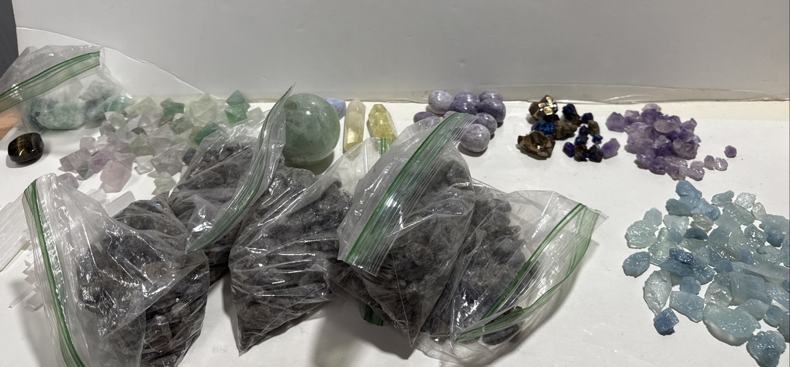 Rock Collection Lot Crystal Mineral Specimen Lot Over 10 Pounds