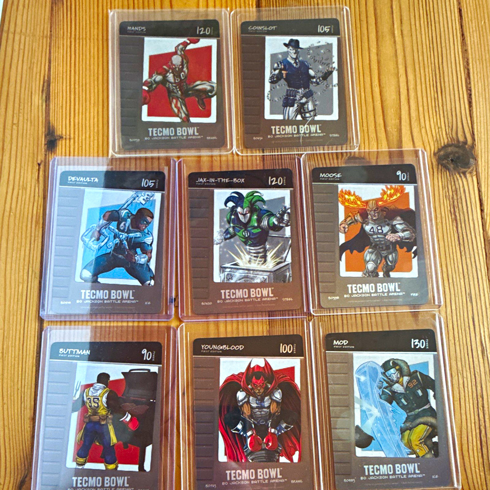 Tecmo Tecmo Bowl Bo Jackson Battle Arena blow on it Lot of 8