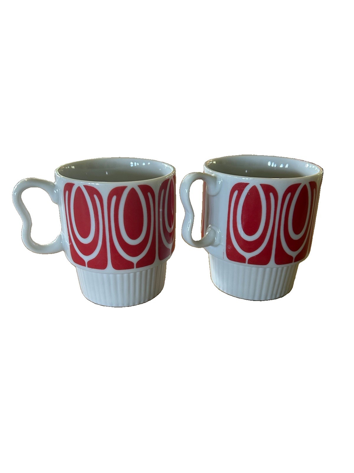 2 MCM Stackable Coffee Mugs