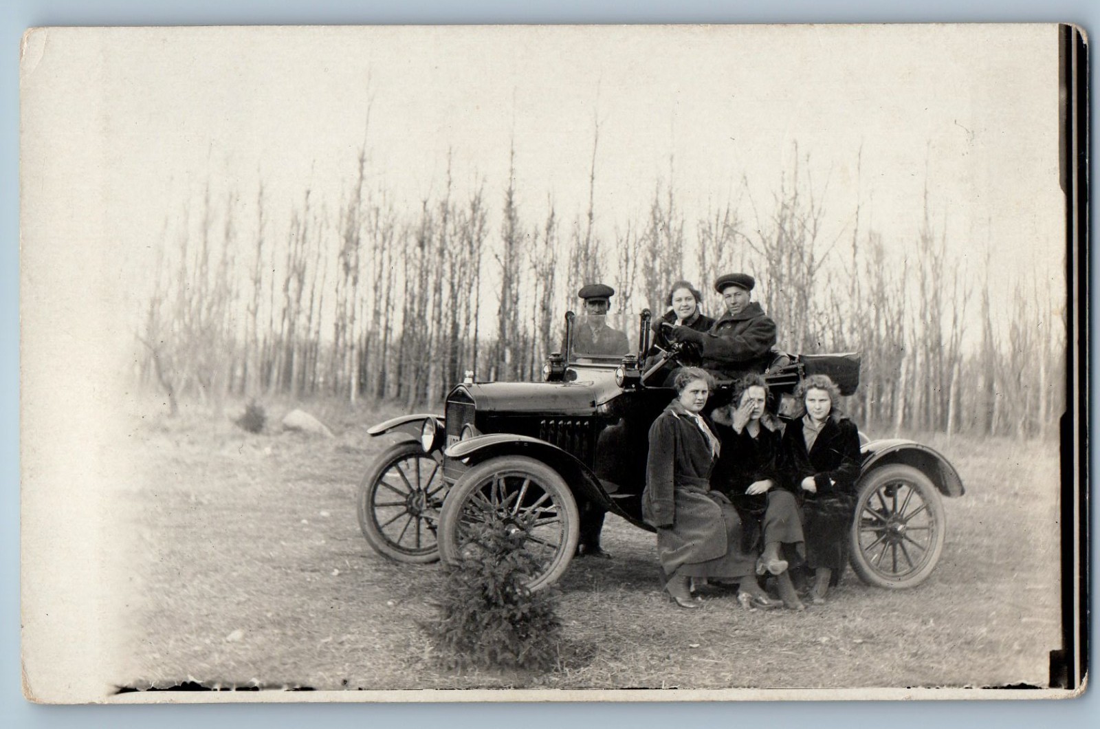 c1910's Ford Model T Women Car Automobile Scene Field RPPC Photo Postcard c1910's Ford Model T Women Car Automobile Scene Field RPPC Photo Postcard