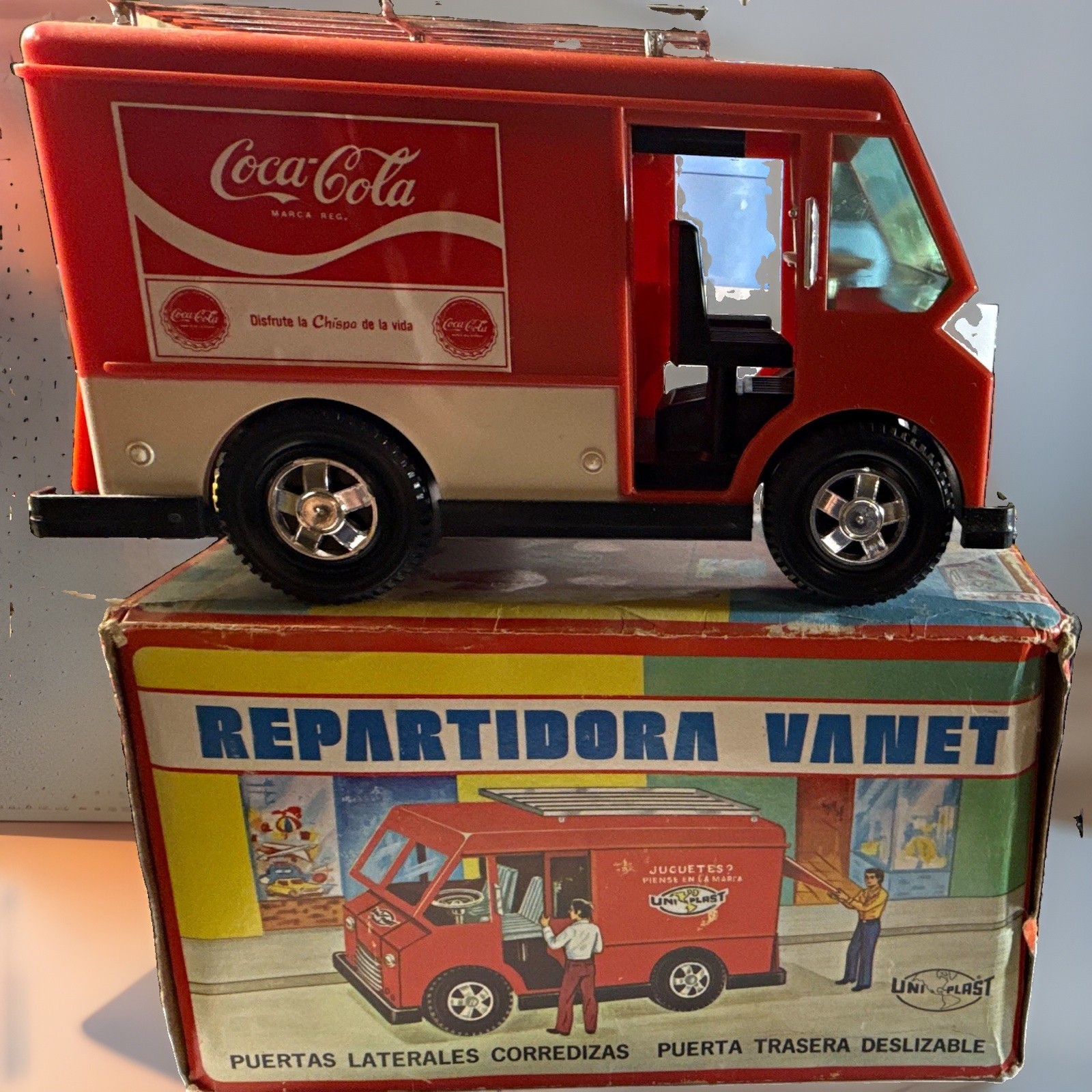 Vintage 1970’s Uniplast Coca-Cola Red plastic Delivery Truck made in Mexico Vintage 1970’s Uniplast Coca-Cola Red plastic Delivery Truck made in Mexico