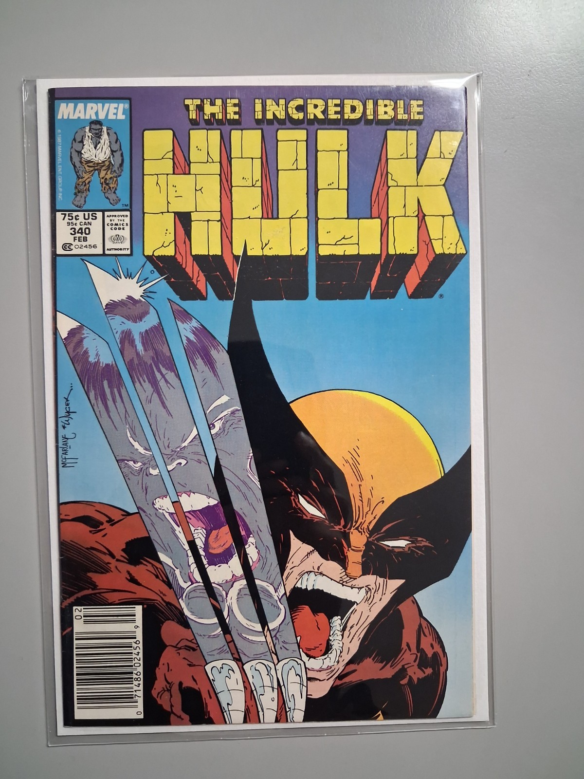The Incredible Hulk #340 Newsstand Variant (Marvel Comics February 1988) The Incredible Hulk #340 Newsstand Variant (Marvel Comics February 1988)