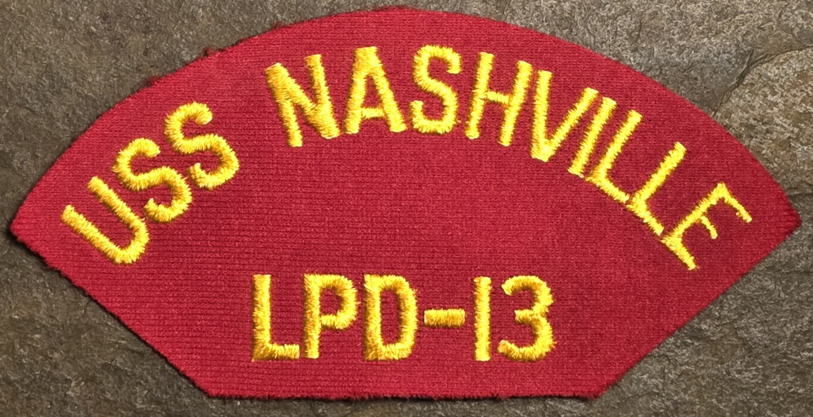 USN United States Navy CAP/JACKET PATCH - USS NASHVILLE (LPD-13) MILITARY New