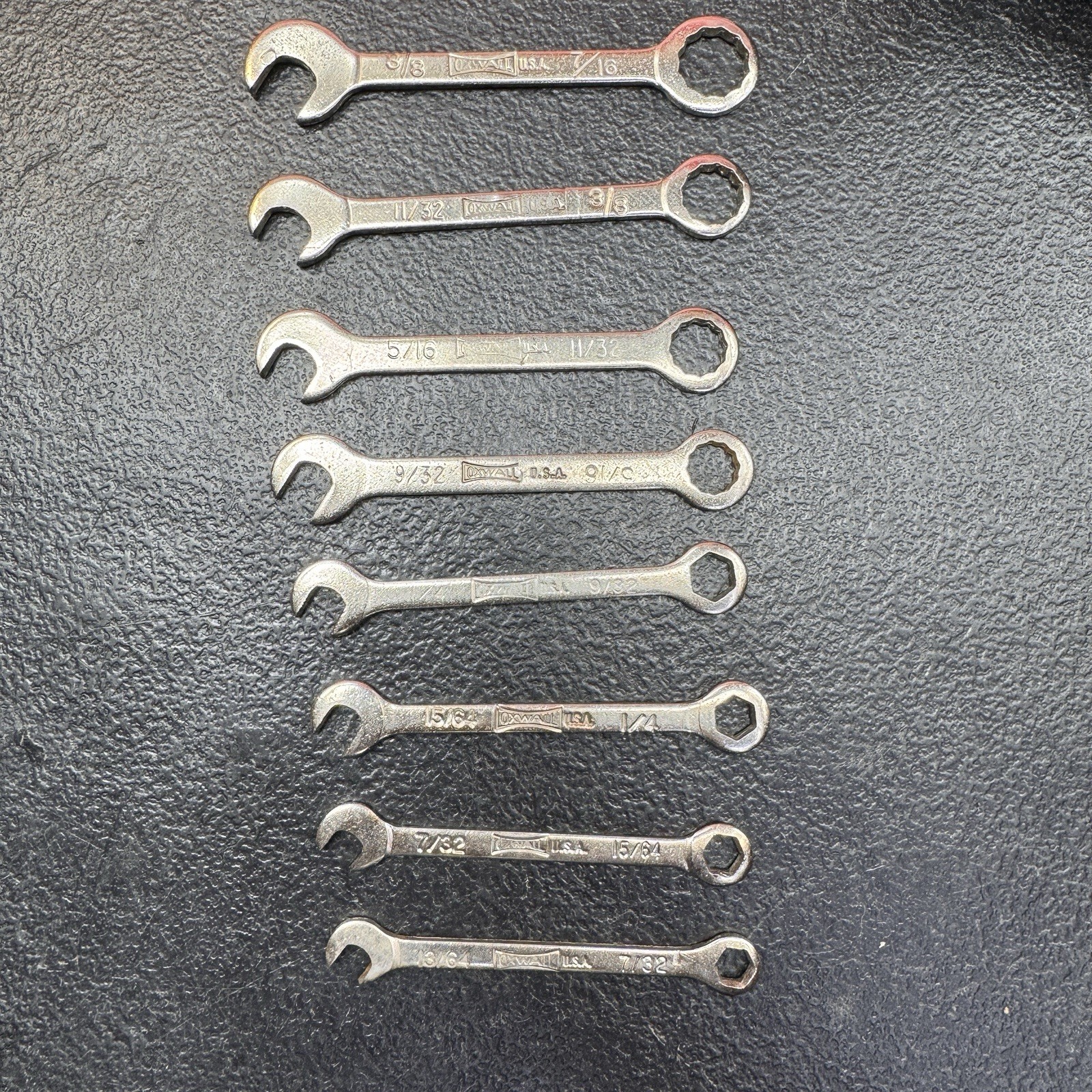 Vintage Williams Superrench 8 Pc Ignition Wrench Set USA SAE Double End
