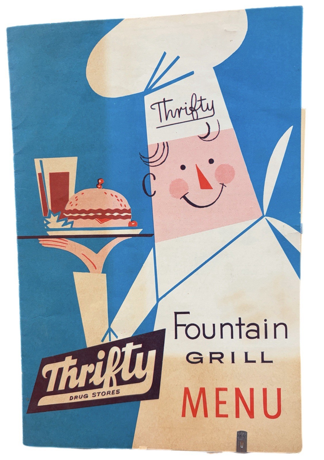 Vintage 1950s Thrifty Drug Stores Fountain Grill Menu Coca Cola Specials Rare