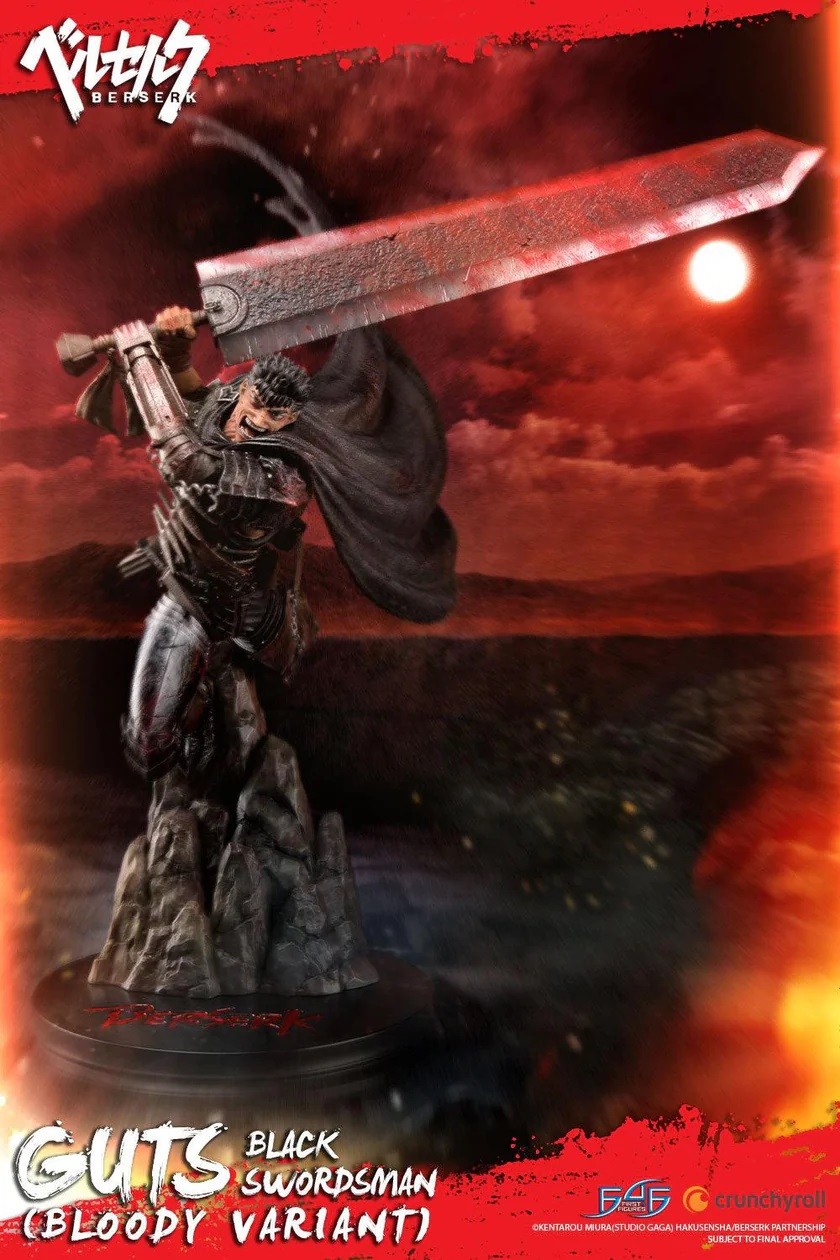 First 4 Figures Berserk Guts Black Swordsman Bloody Variant 28\