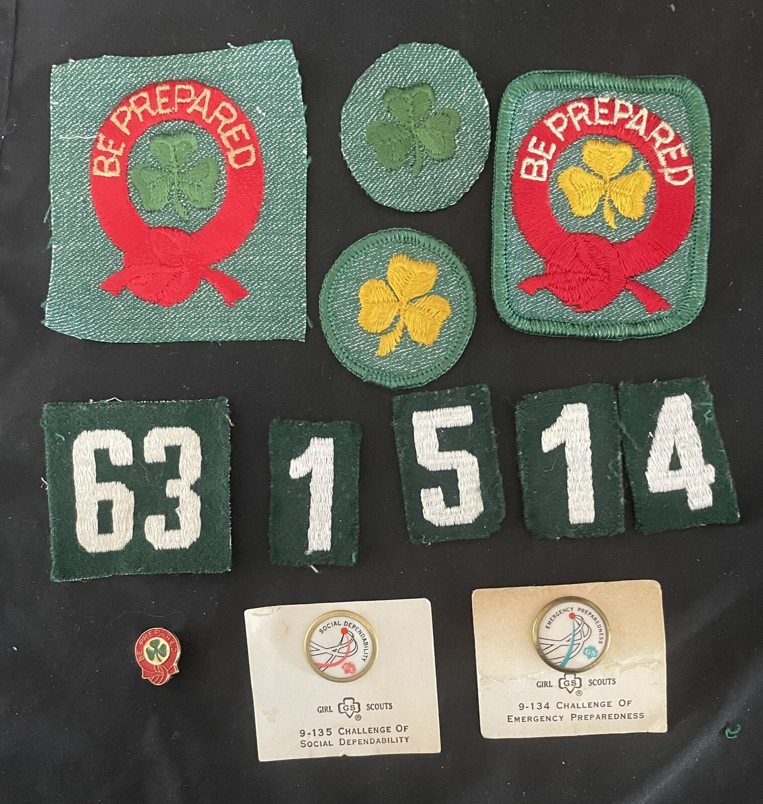 12 VINTAGE 1948-63 GIRL SCOUT ITEMS-FIRST & SECOND CLASS,FELT NUMBERS,CHALLENGE 12 VINTAGE 1948-63 GIRL SCOUT ITEMS-FIRST & SECOND CLASS,FELT NUMBERS,CHALLENGE