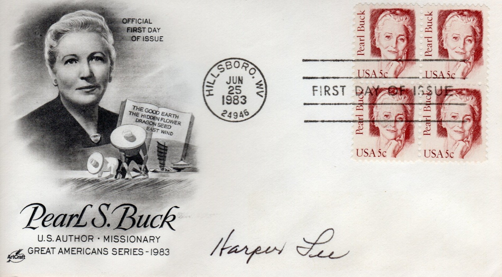 Rare HARPER LEE Autograph Signed FDC Envelope TO KILL A MOCKINGBIRD Author w/COA Rare HARPER LEE Autograph Signed FDC Envelope TO KILL A MOCKINGBIRD Author w/COA