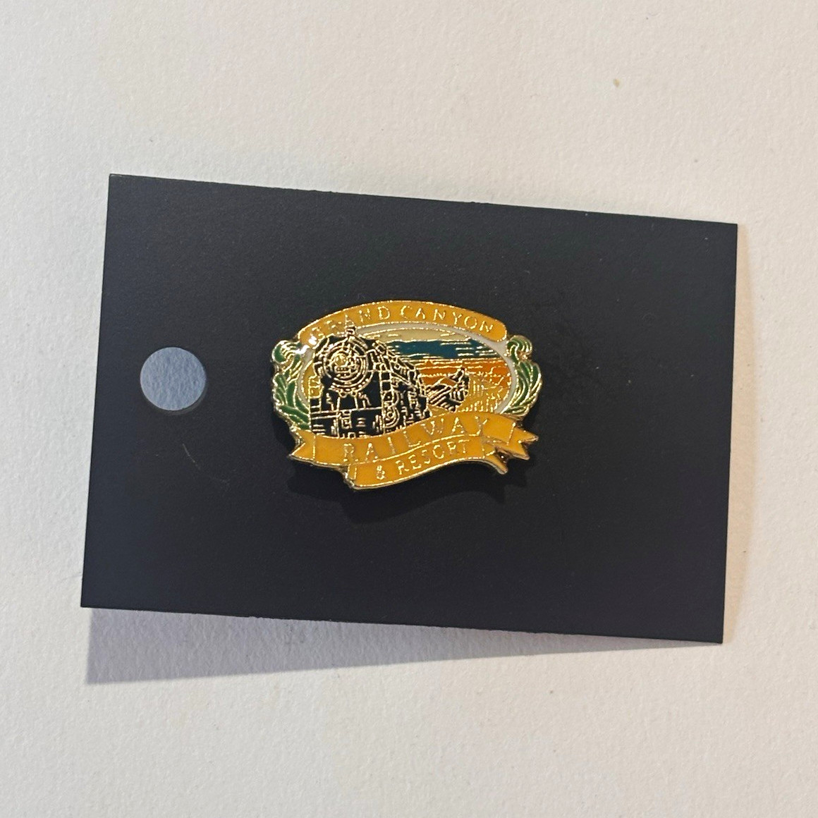 Fred Harvey Grand Canyon Railway Pin Unisex OS Yellow NEW Train Logo Souvenir