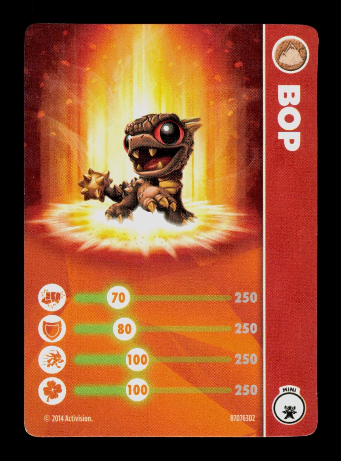 Bop Skylanders Trap Team Collectible Card CC Bop Skylanders Trap Team Collectible Card CC