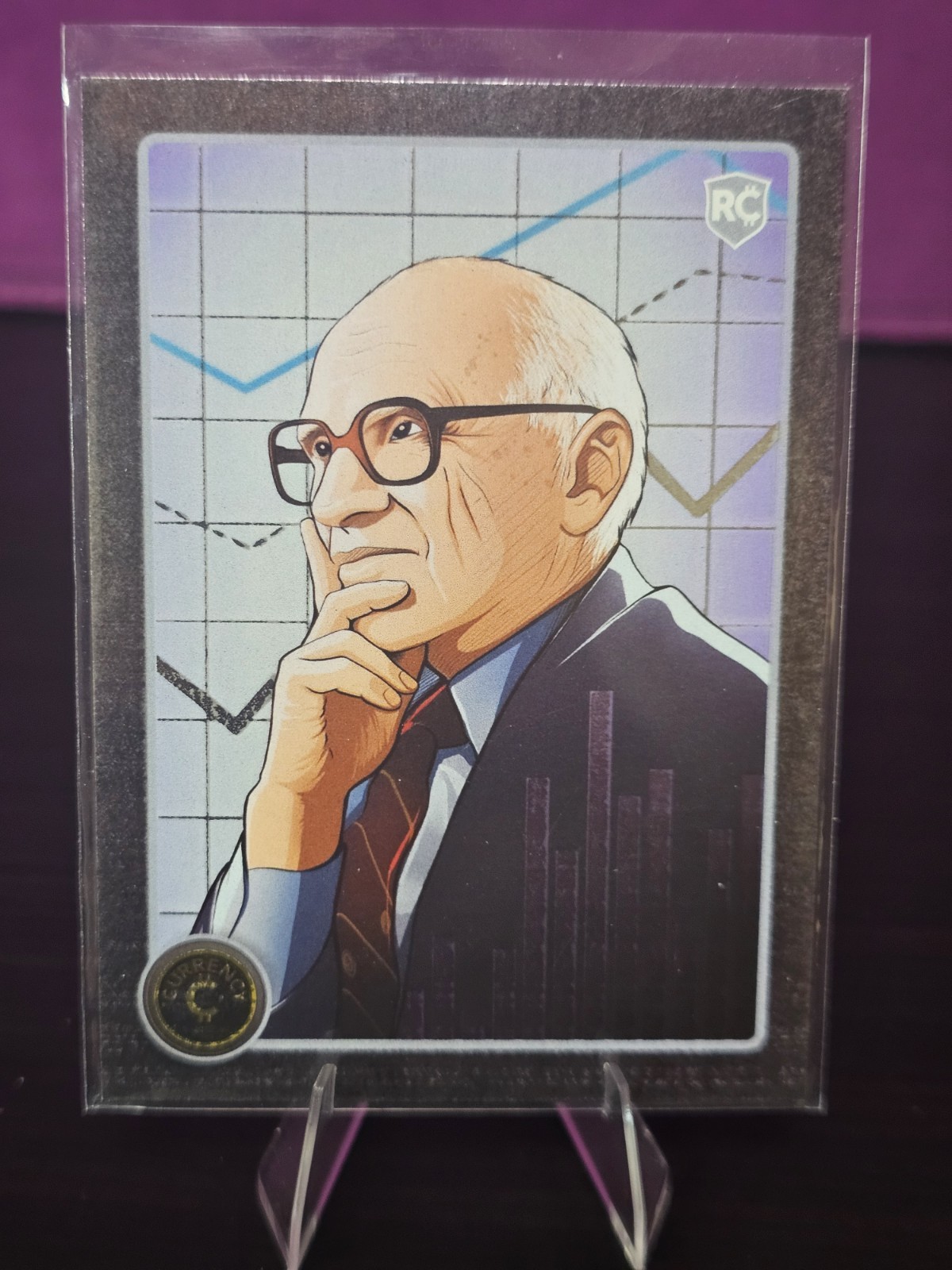 2023 Cardsmiths Currency Series 2 Iced Foil #3 Milton Friedman 2023 Cardsmiths Currency Series 2 Iced Foil #3 Milton Friedman