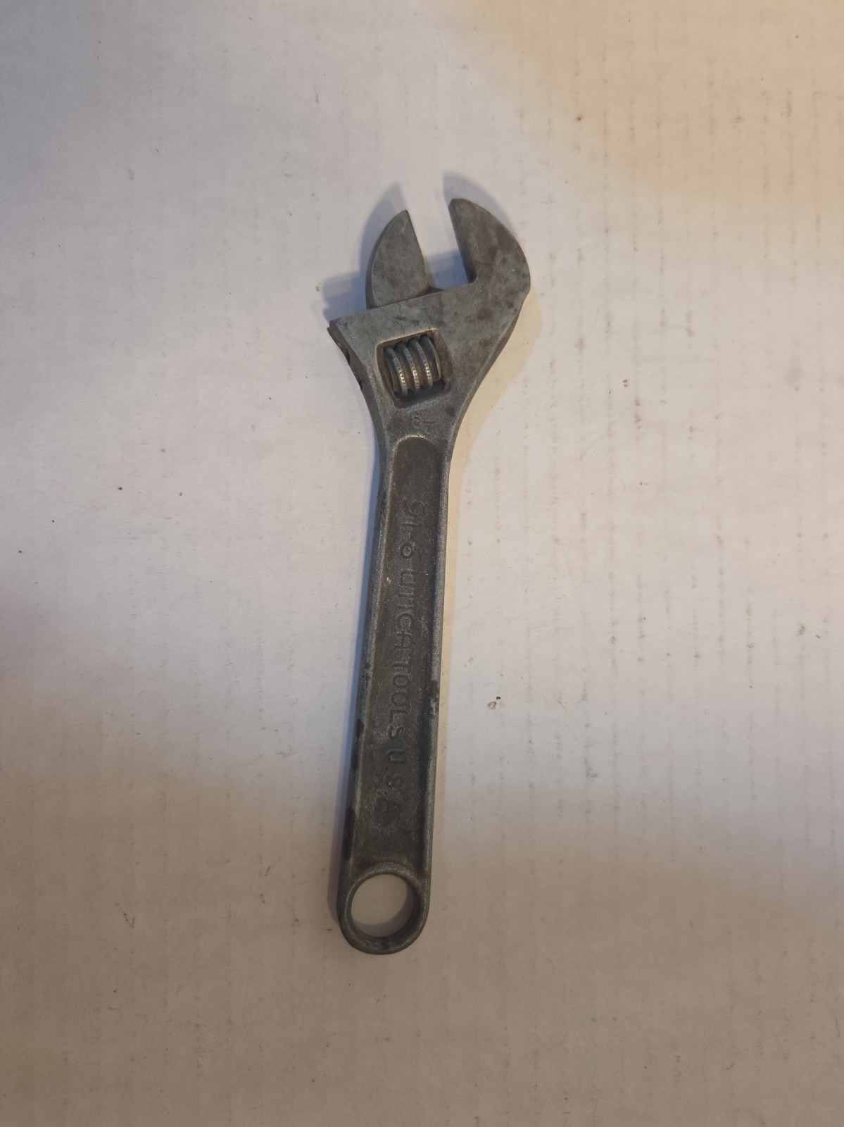 Vintage 6” Utica Adjustable Wrench 91-6 USA