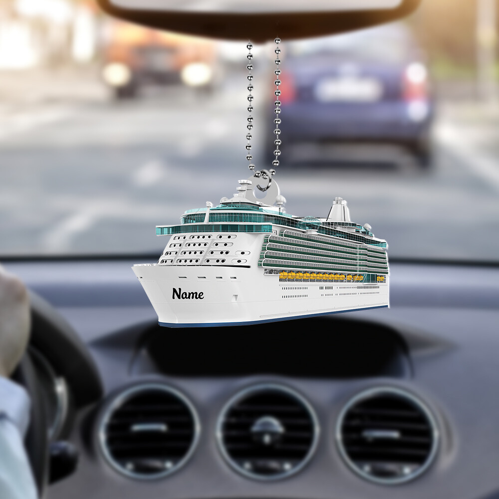 Personalized Luxury Cruise Ship Ornament, White Cruise Ship Ornament, Xmas Personalized Luxury Cruise Ship Ornament, White Cruise Ship Ornament, Xmas