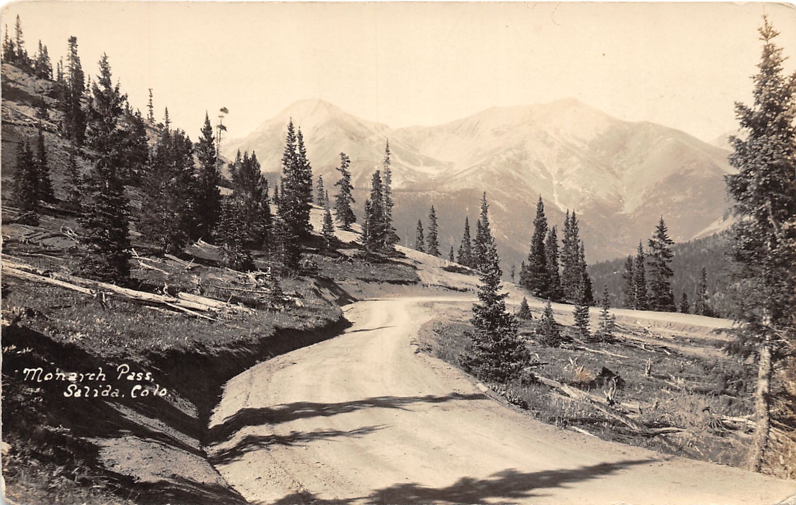 J45/ Salida Colorado RPPC Postcard c1920s Monarch Pass Road 113 J45/ Salida Colorado RPPC Postcard c1920s Monarch Pass Road 113