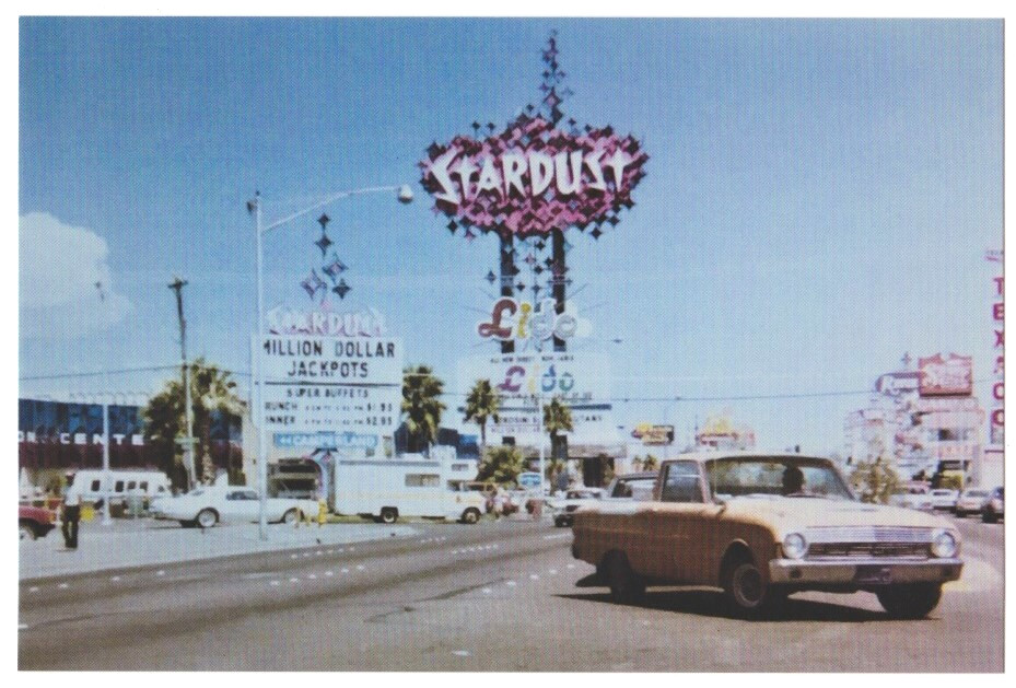 Postcard Old Las Vegas Strip Stardust Hotel Casino Classic Car Scene 1984 NEVADA Postcard Old Las Vegas Strip Stardust Hotel Casino Classic Car Scene 1984 NEVADA