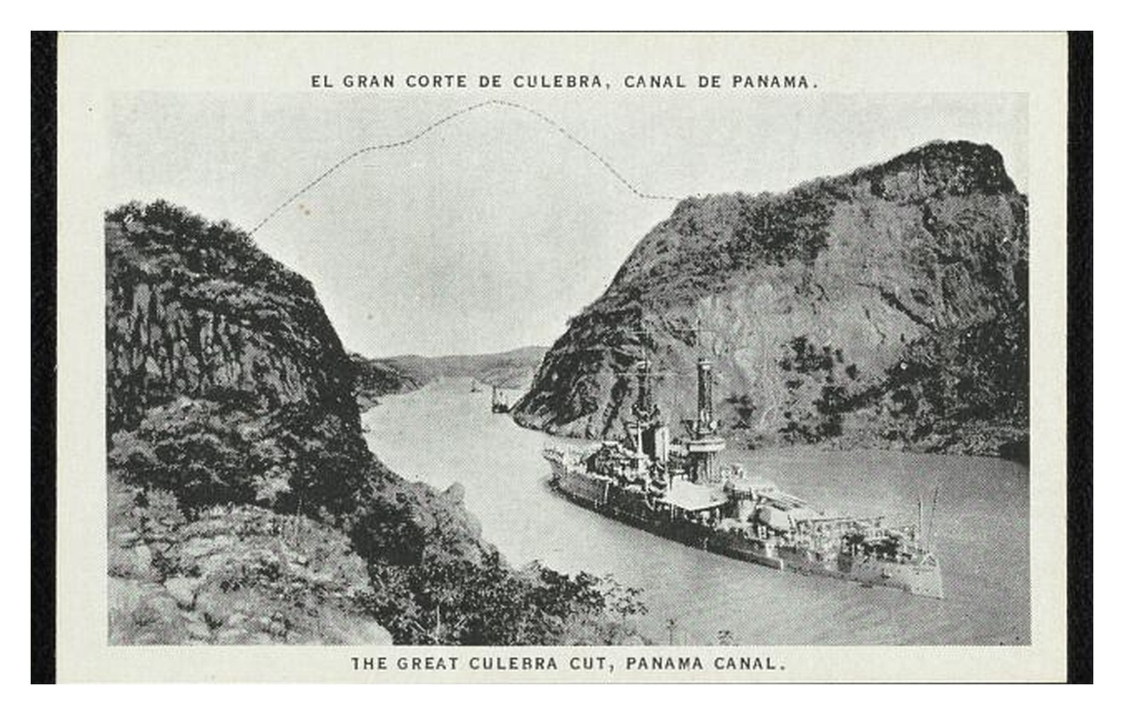Panama Canal Culebra Cut Standard Postcard