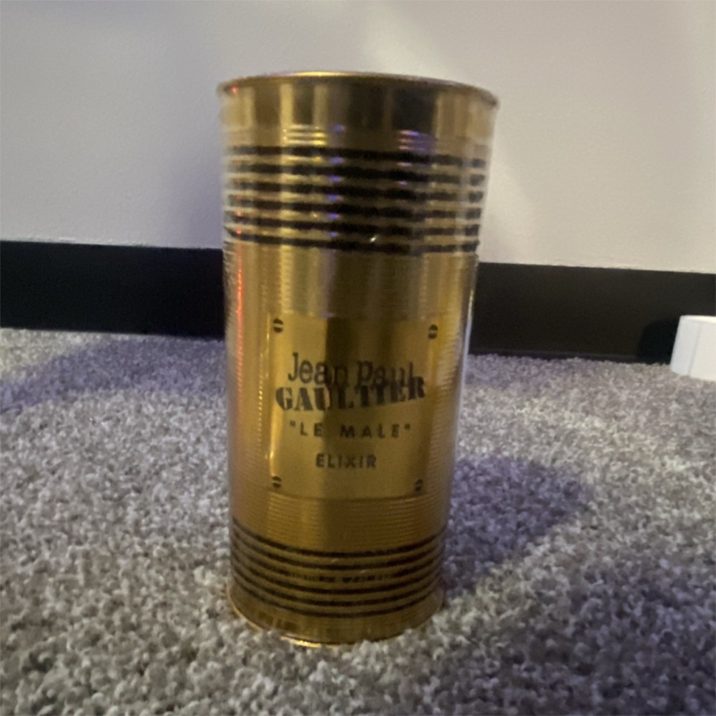 Jean Paul Gaultier Le Male Elixir Gold Metal Fragrance Tin Canister