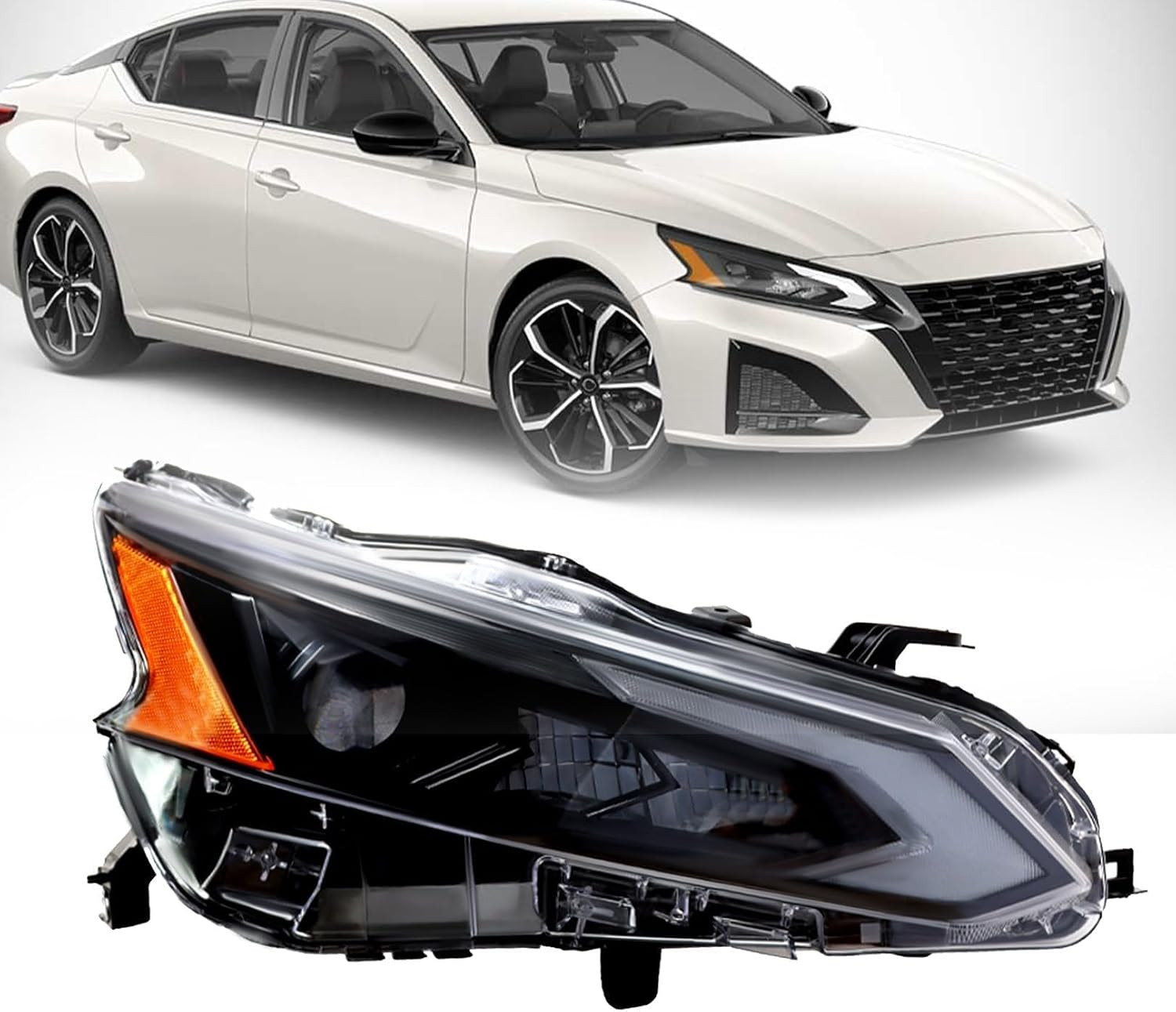 Right Headlight Assembly Compatible with Altima 2023 2024 2025