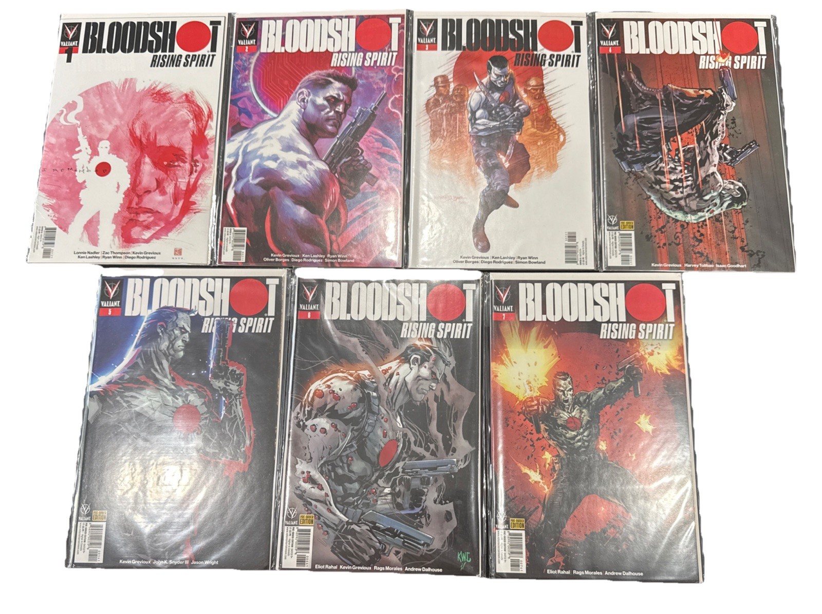 Bloodshot Rising Spirit #1-7 -VALIANT 2018-variants/ Pre-Order Editions Bloodshot Rising Spirit #1-7 -VALIANT 2018-variants/ Pre-Order Editions