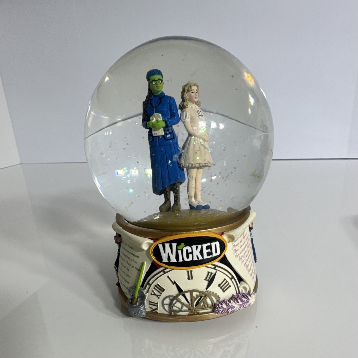 Wicked Broadway Musical Collectible Snow Globe Music Box – Elphaba & Glinda Wicked Broadway Musical Collectible Snow Globe Music Box – Elphaba & Glinda