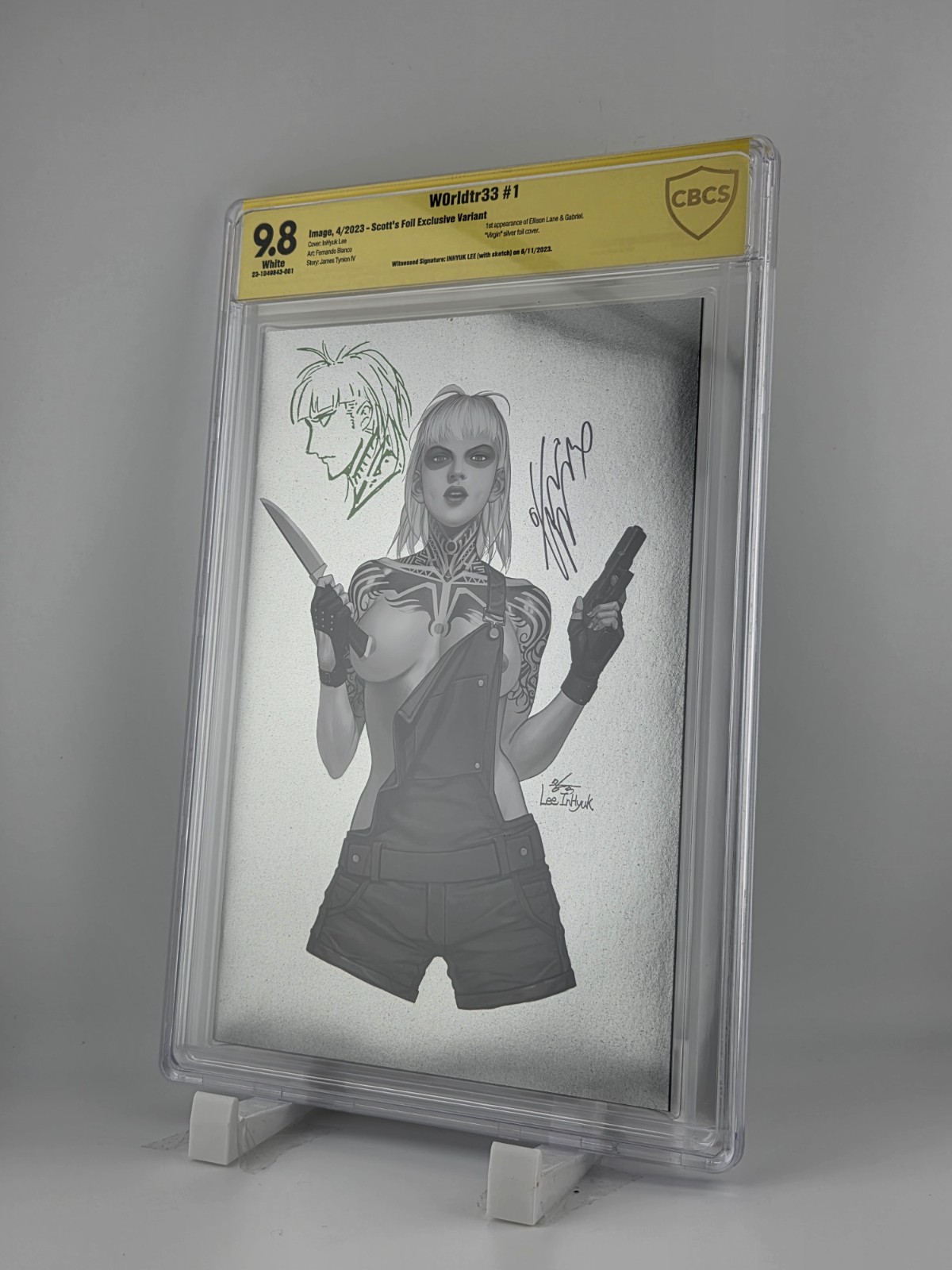 W0rldtr33 #1 Las Vegas Con Silver Foil CBCS SS 9.8 Inhyuk Lee Signed/Remarked W0rldtr33 #1 Las Vegas Con Silver Foil CBCS SS 9.8 Inhyuk Lee Signed/Remarked