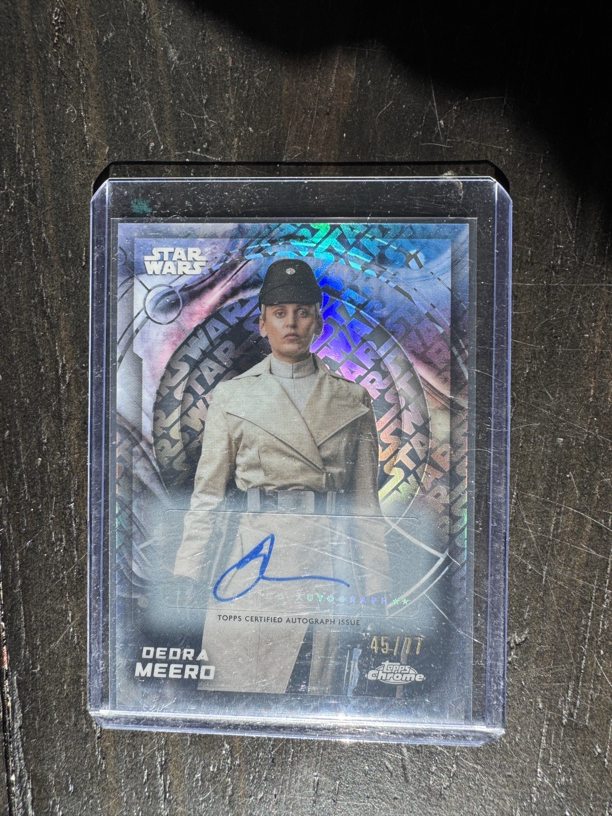2026 Topps Star Wars Chrome Dedra Meero Logofractor /77 Auto