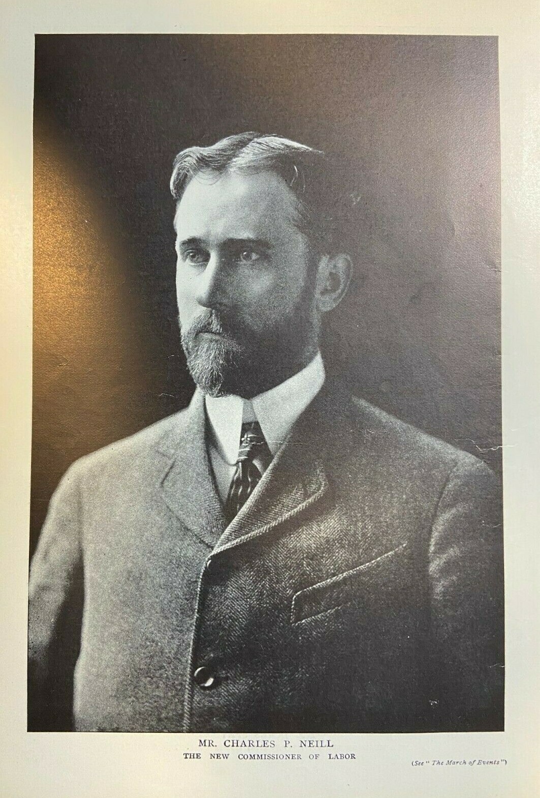 1905 Vintage Magazine Illustration Charles P. Neill Commissioner of Labor 1905 Vintage Magazine Illustration Charles P. Neill Commissioner of Labor