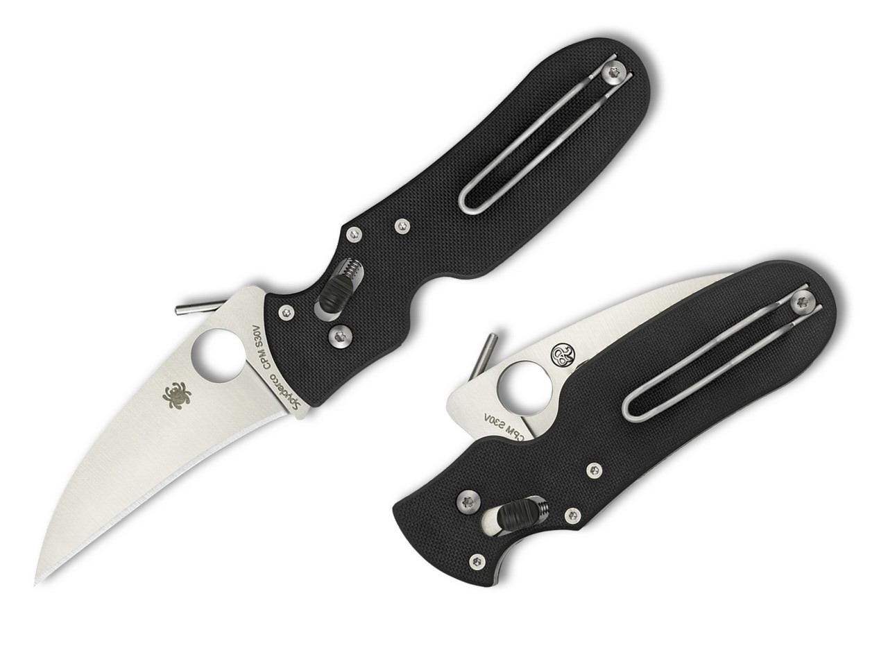 Spyderco P'kal CPM-S30V Satin Blade Black G10 Handles (Pikal) C103GP Spyderco P'kal CPM-S30V Satin Blade Black G10 Handles (Pikal) C103GP
