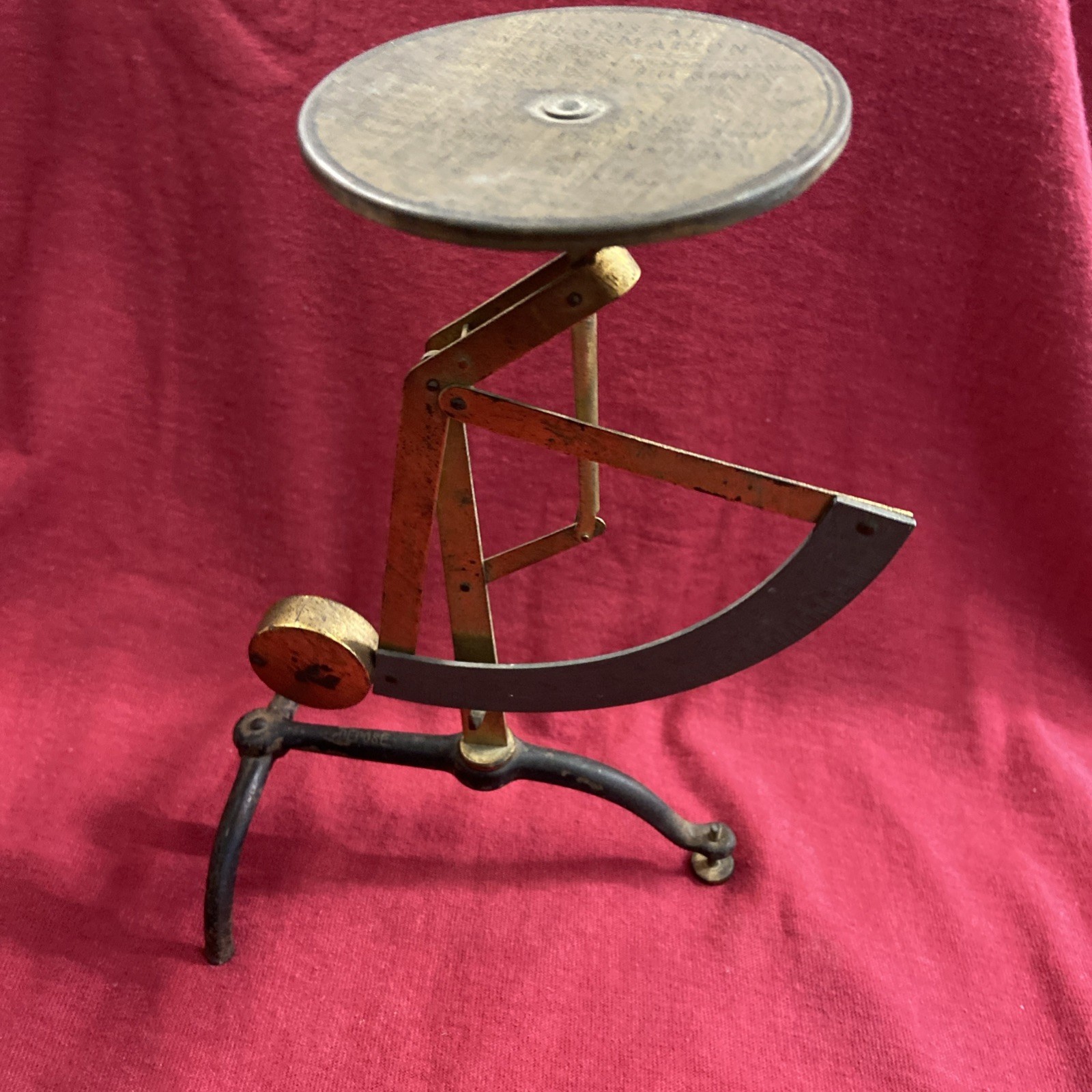Antique French Postal Letter Scales with UK Postal Rates
