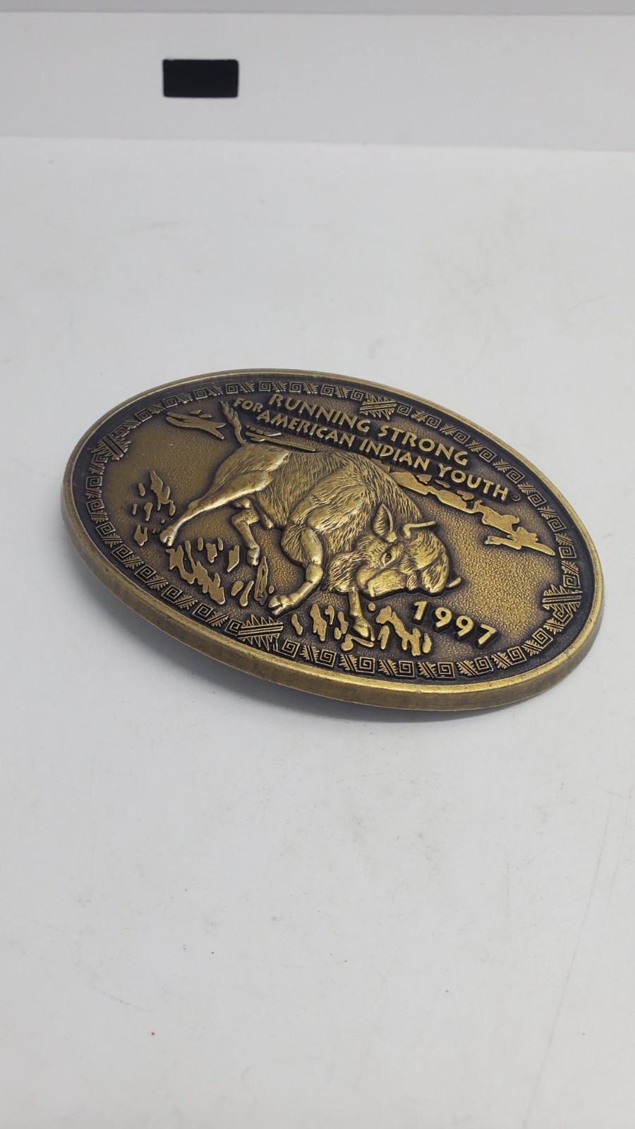 1997 Running Strong For American Indian Youth Belt Buckle