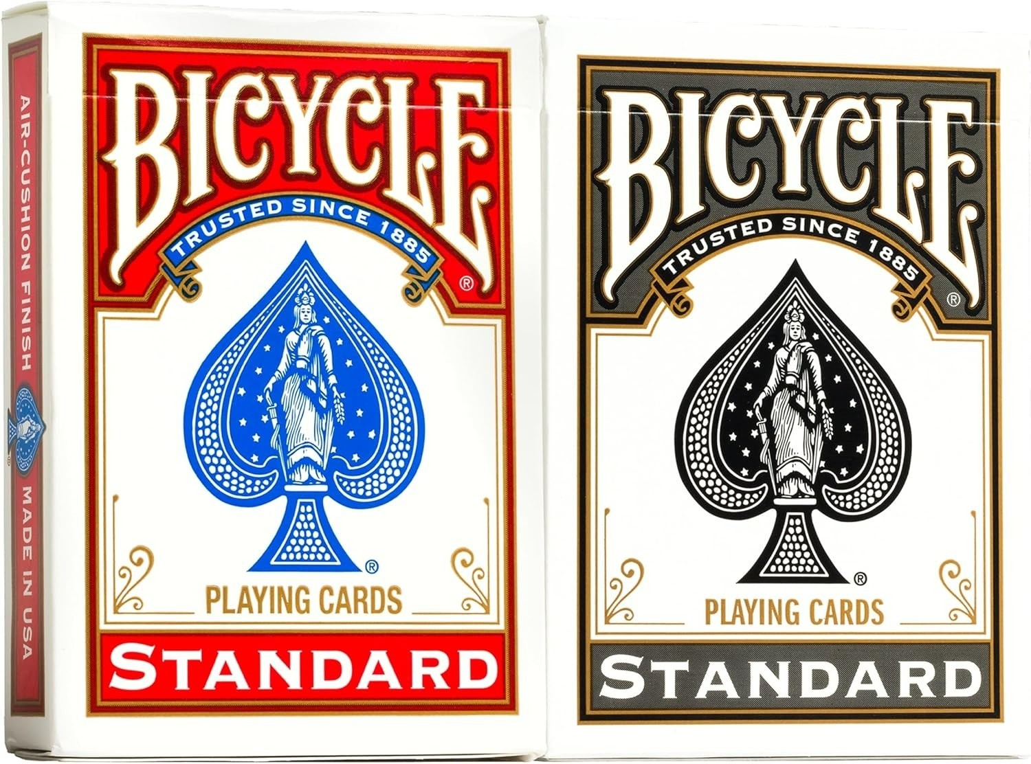 Bicycle Rider Back Playing Cards 2 Pack Red and Black Poker Size Bicycle Rider Back Playing Cards 2 Pack Red and Black Poker Size