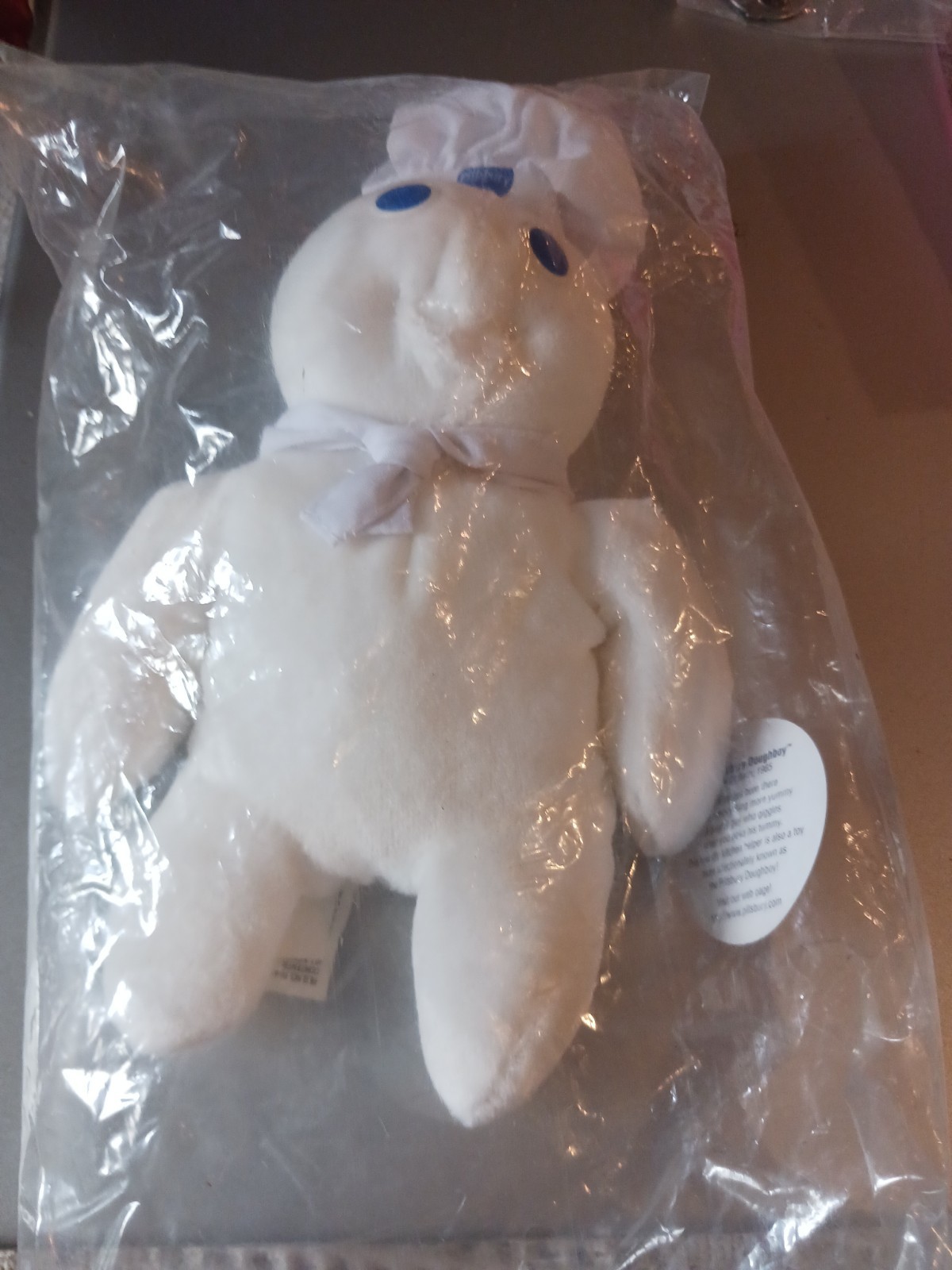 NWT 1997 Vintage Pillsbury Doughboy Pellet Plush 8” Tall Sealed Bag NEW