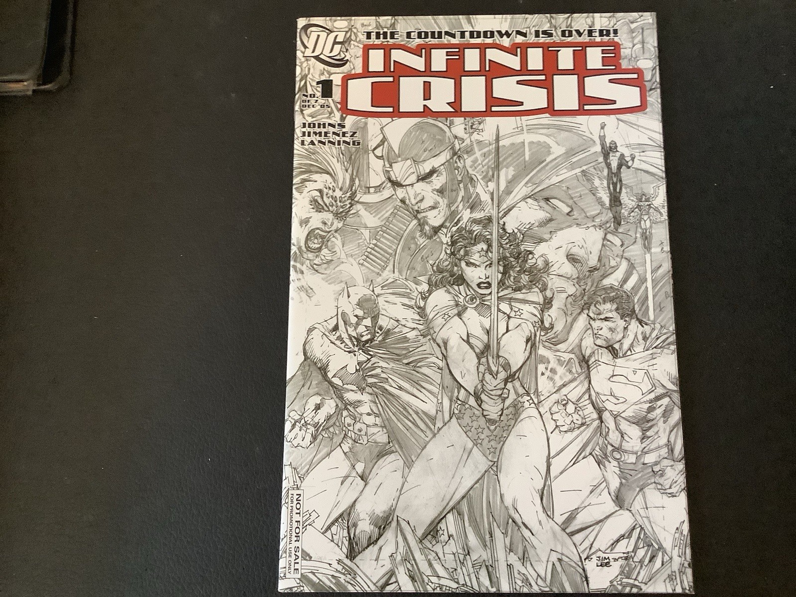 Infinite Crisis#1 R.I. Promotional; Jim Lee Sketch Cvr. Variant 2005 NM Infinite Crisis#1 R.I. Promotional; Jim Lee Sketch Cvr. Variant 2005 NM