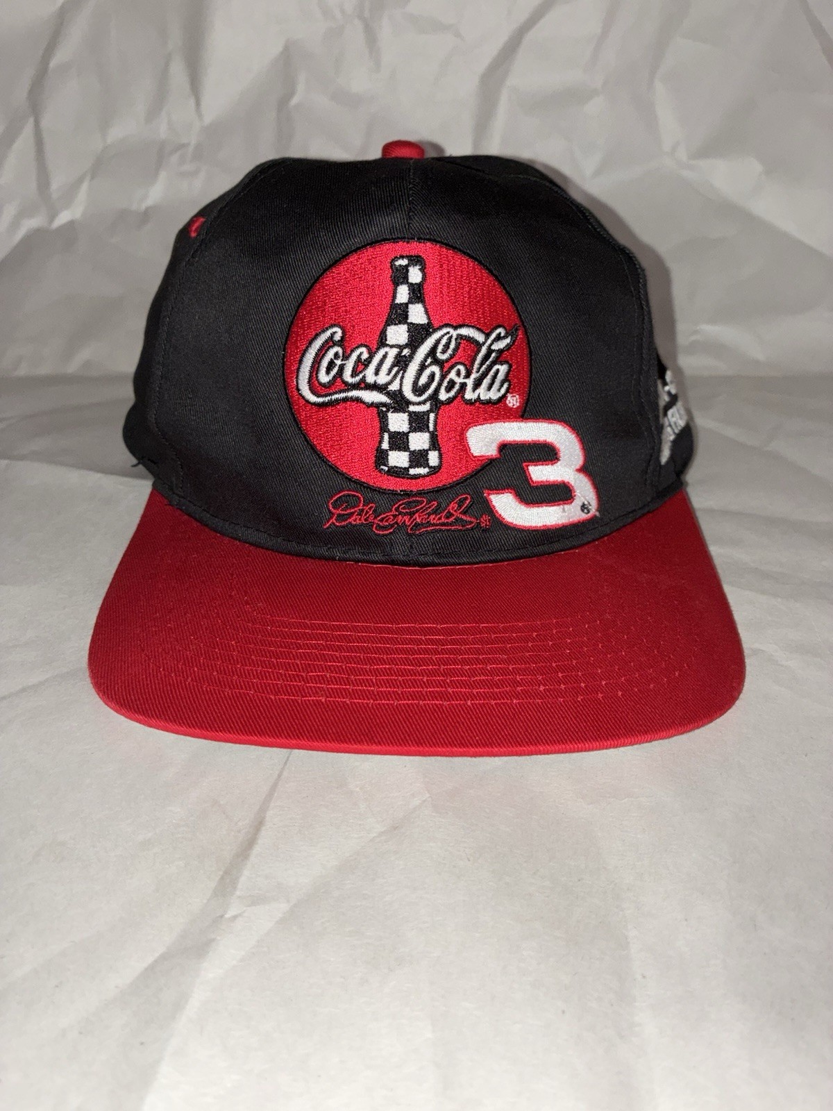 Vintage 1998 Dale Earnhardt 3 Coca Cola Racing Family Snapback Hat NASCAR Chase Vintage 1998 Dale Earnhardt 3 Coca Cola Racing Family Snapback Hat NASCAR Chase