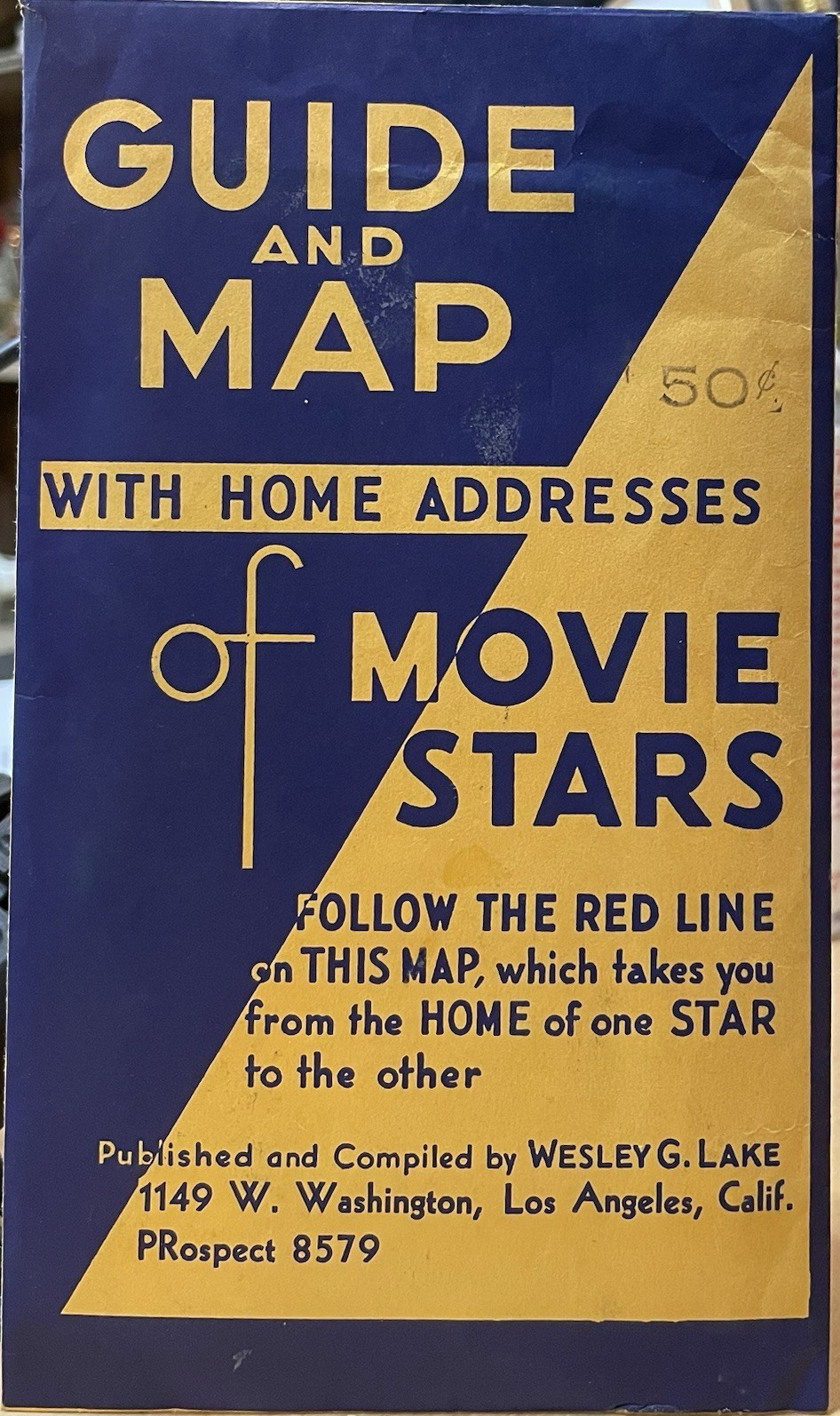 Wesley G. Lake 1941 Map of Movie Stars\' Homes Beverly Hills Los Angeles CA Wesley G. Lake 1941 Map of Movie Stars\' Homes Beverly Hills Los Angeles CA