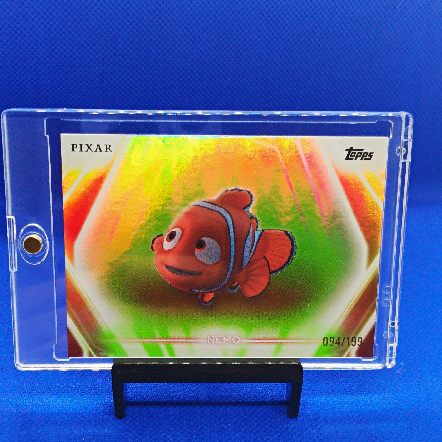 Topps 2020 Disney Pixar Chrome Finding Nemo Nemo #79 Serial Numbered 094/199