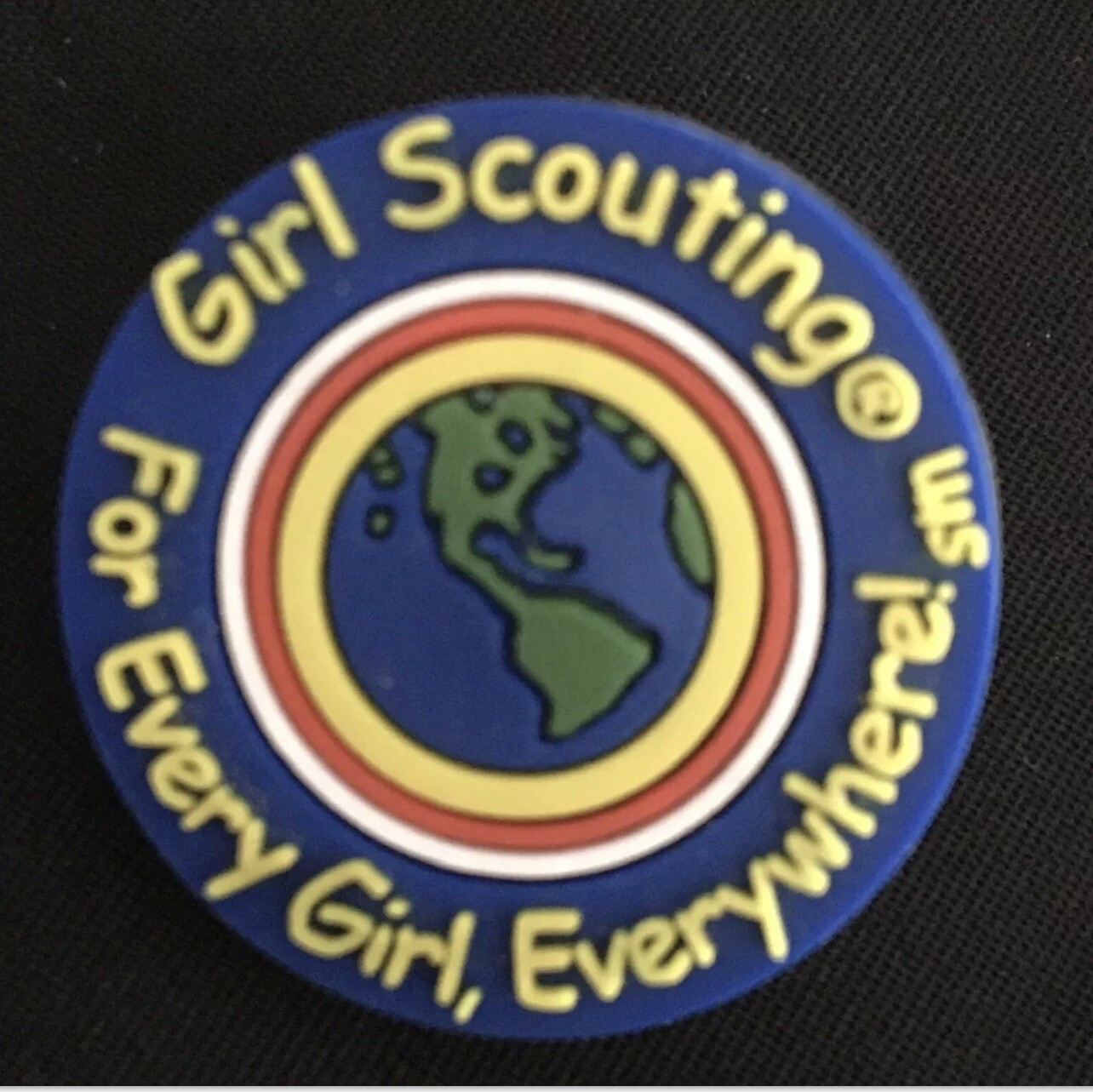Vintage GIRL SCOUT PIN-GIRL SCOUTING FOR EVERY GIRL, EVERYWHERE