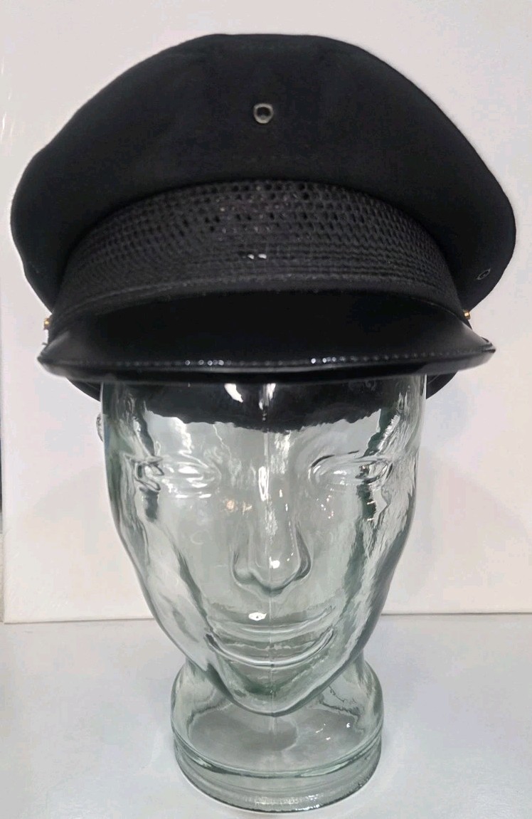 Vintage 7-3/8 Premier Hat Co Delta Air Lines Pilot Captain Hat Uniform Visor