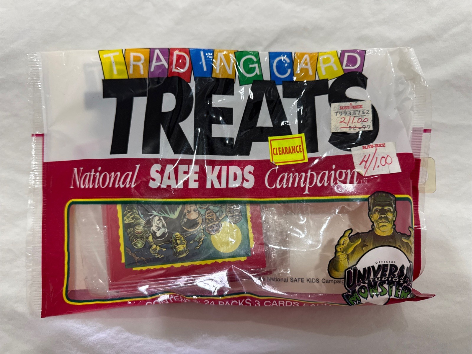 Vintage 1991 Universal Monsters Impel Trading Card Treats New Sealed Bag Vintage 1991 Universal Monsters Impel Trading Card Treats New Sealed Bag
