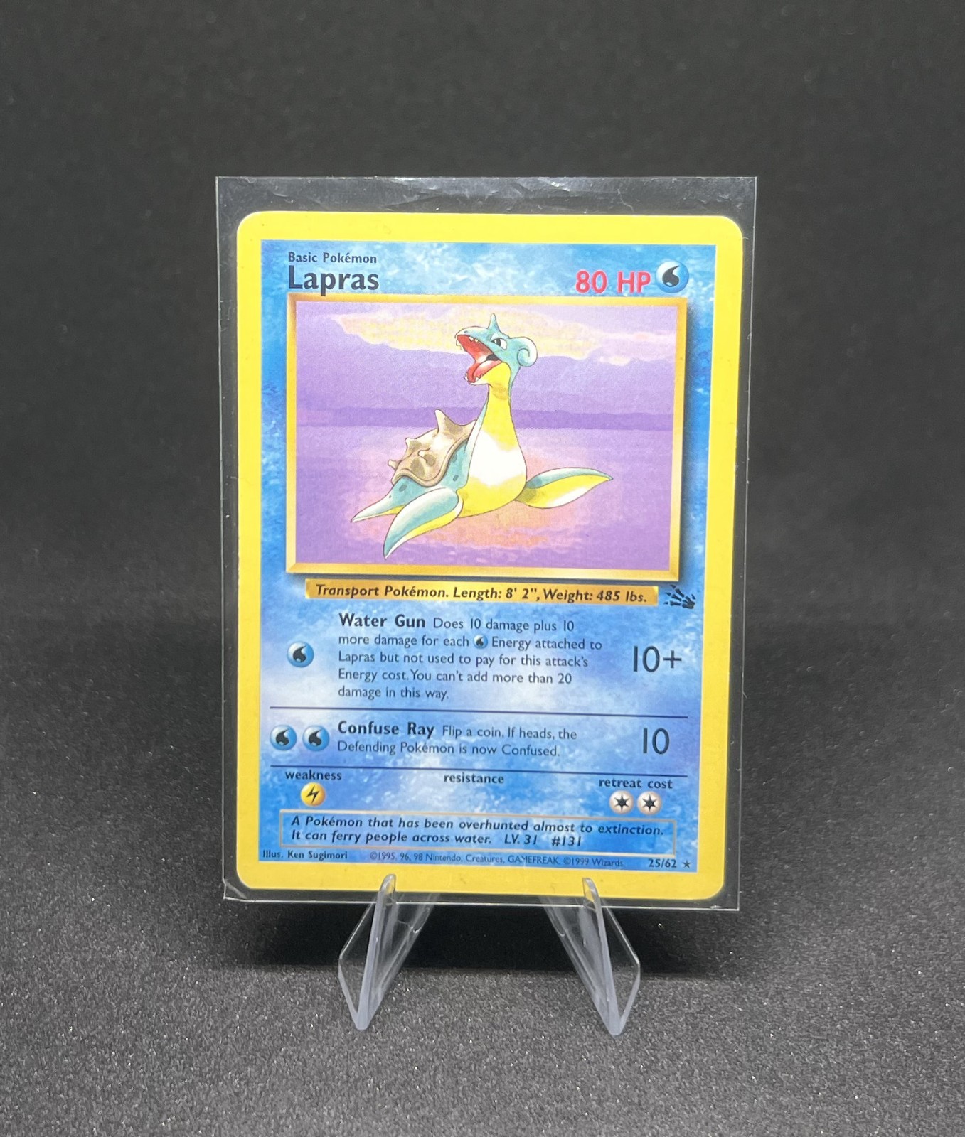 Pokémon - Lapras 25/62 Rare Fossil Unlimited - LP
