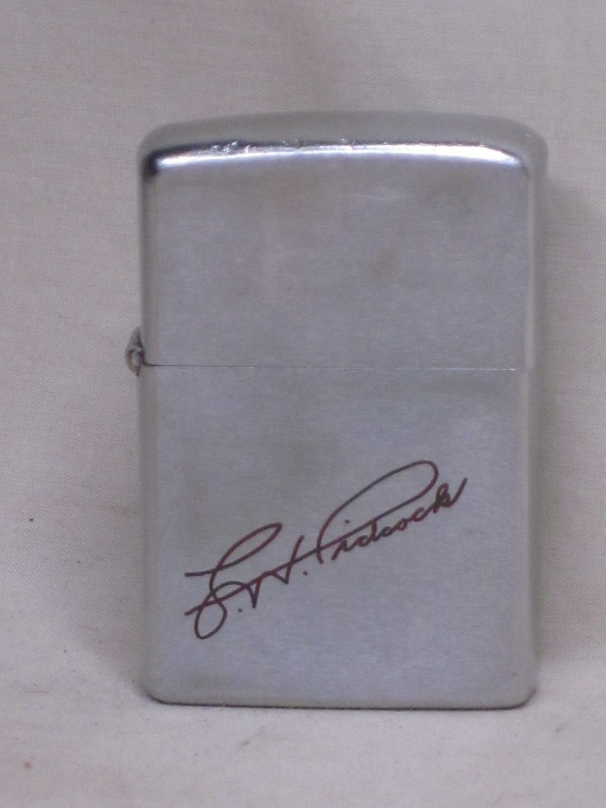 vintage ZIPPO lighter signature engraved L.W. Pidcock ? 1971