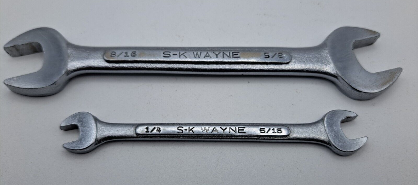Vintage S-K Wayne O-Series O-1820 & O-810 Open End Wrenches - Made in USA Vintage S-K Wayne O-Series O-1820 & O-810 Open End Wrenches - Made in USA