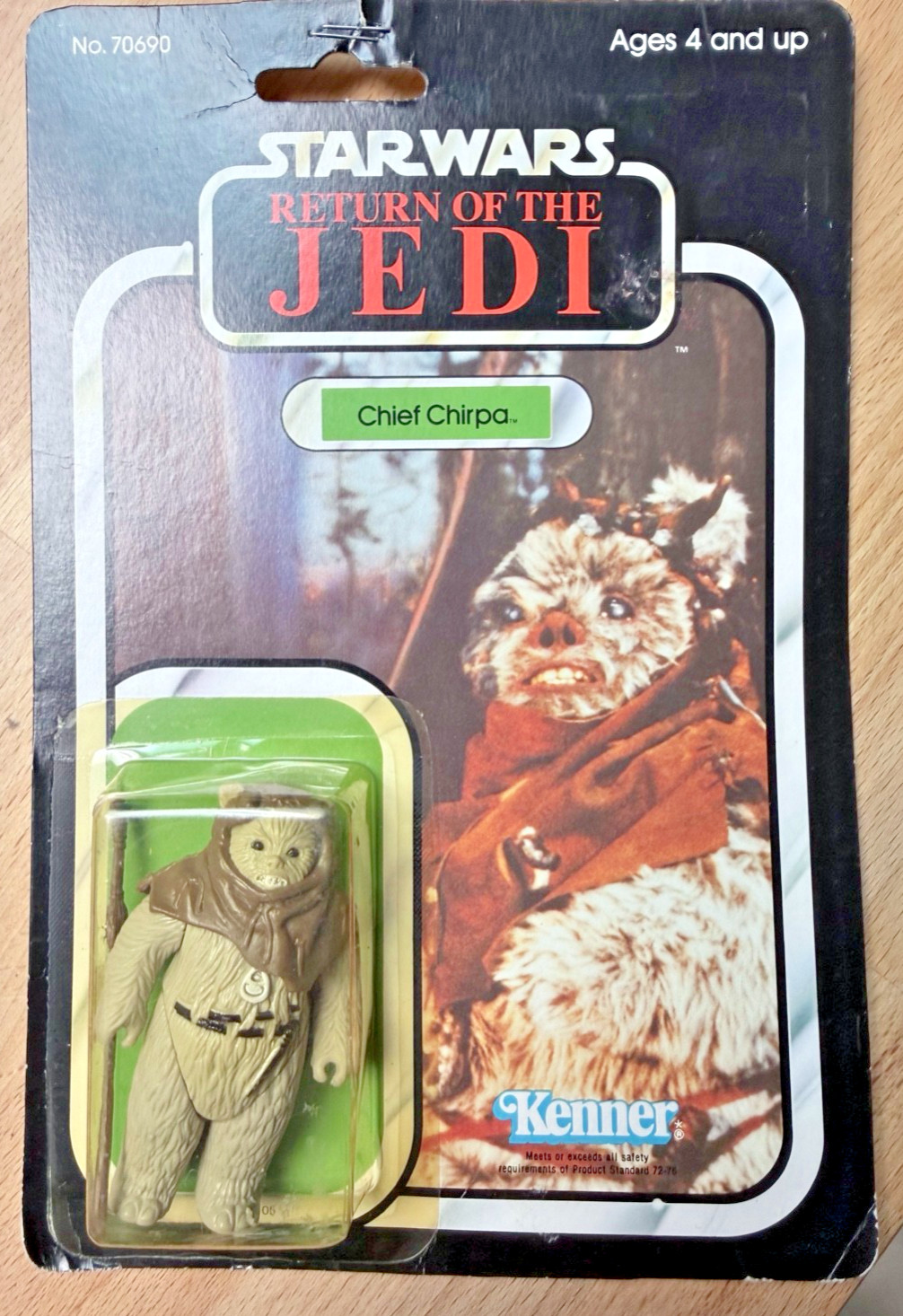 Vintage Kenner Star Wars Chief Chirpa Action Figure 1983 Return of the Jedi