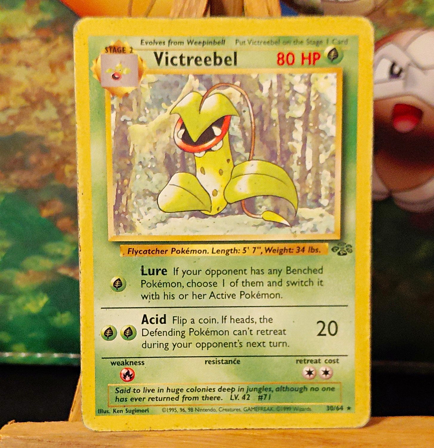 Victreebel 30/64 - Jungle Unlimited - Regular Rare - 80 HP - English 1999