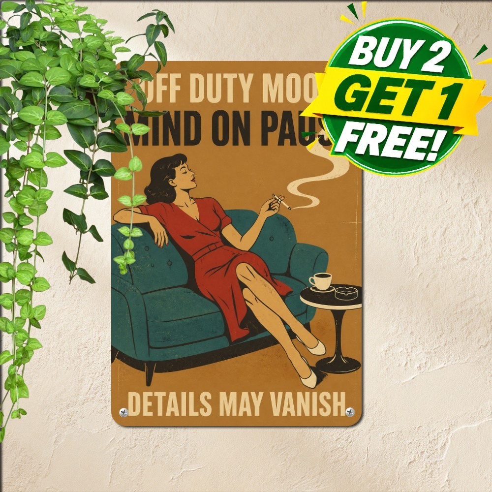 Classic Vintage Style Lounge Art Sign Retro Living Room Home Decor Tin Plaque