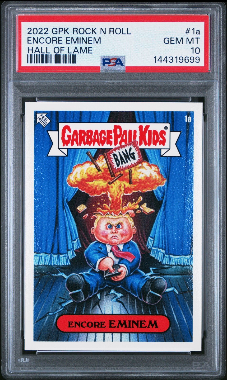 2022 Garbage Pail Kids Rock N Roll Hall Lame ENCORE EMINEM 1a adam bomb PSA 10 2022 Garbage Pail Kids Rock N Roll Hall Lame ENCORE EMINEM 1a adam bomb PSA 10