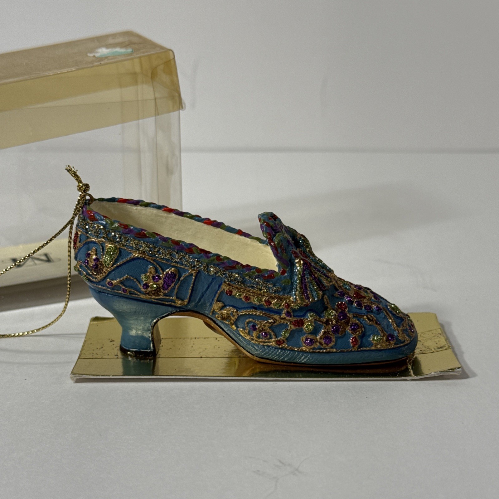 MMA French Embroidered Evening Shoe Ornament Metropolitan Museum of Art Vintage