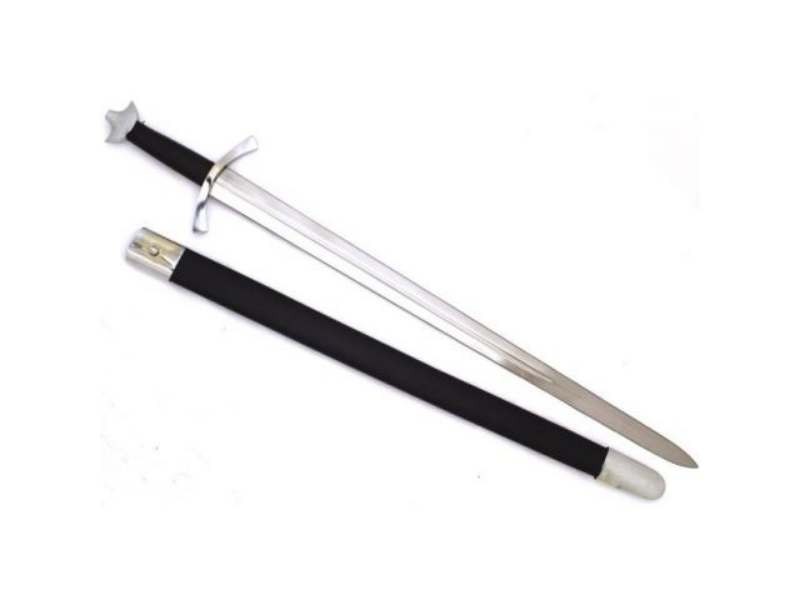 The Norman Sword & Scabbard Full Tang Tempered Battle Ready Fully & Functional The Norman Sword & Scabbard Full Tang Tempered Battle Ready Fully & Functional