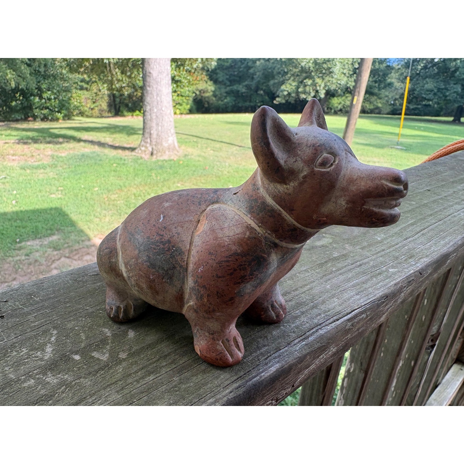 Vintage Colima Style Terracotta Dog Figurine Red Clay Mexican Folk Art Pottery Vintage Colima Style Terracotta Dog Figurine Red Clay Mexican Folk Art Pottery