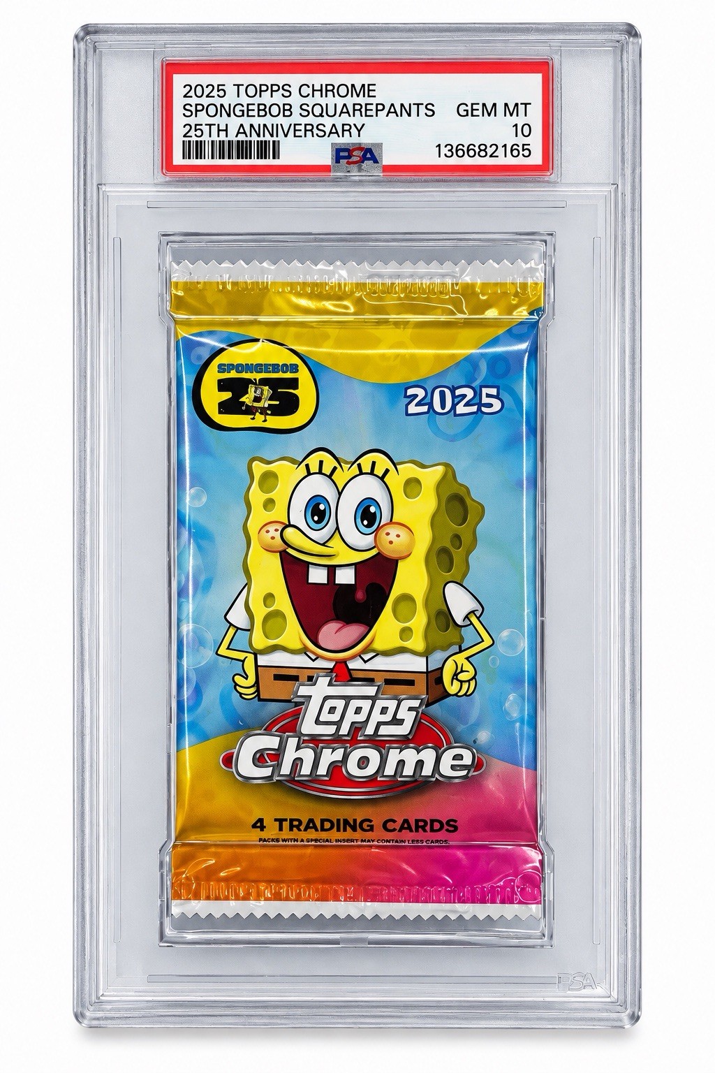 2025 Topps Chrome SpongeBob 25th Anniversary Factory Sealed PSA 10 SLAB 2025 Topps Chrome SpongeBob 25th Anniversary Factory Sealed PSA 10 SLAB